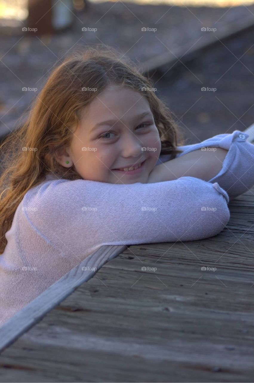 Close-up of a smiling girl