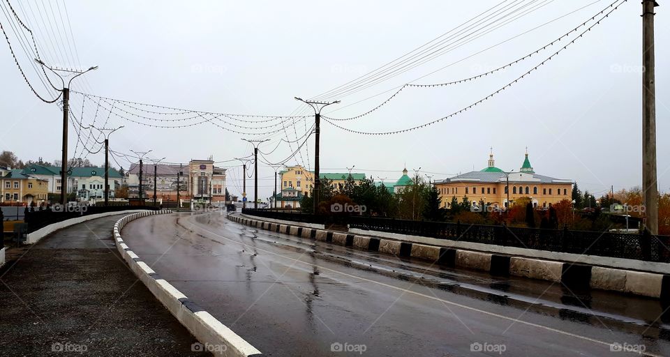 Autumn in Cheboksary street