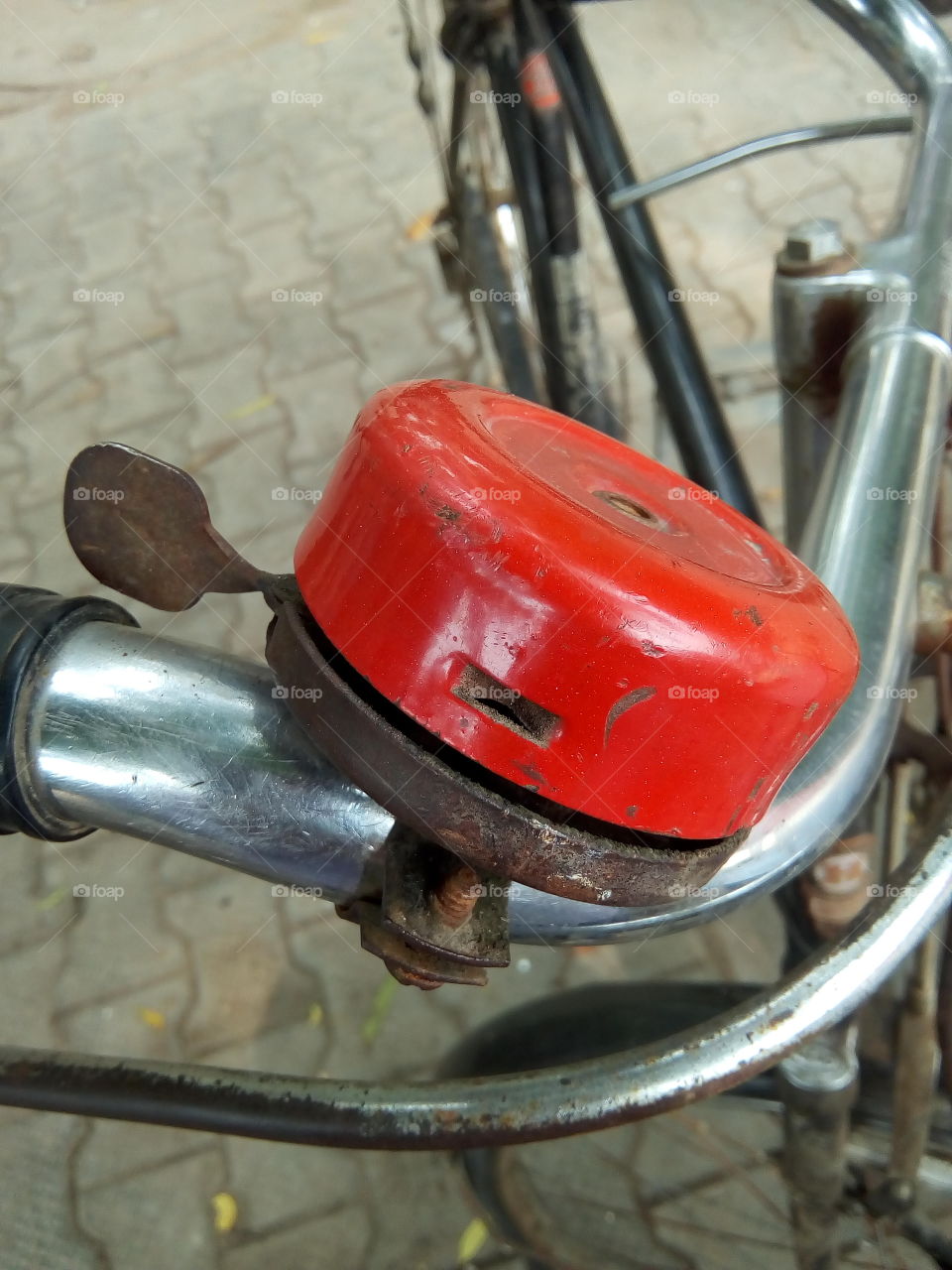 old stylish bicycle bell.