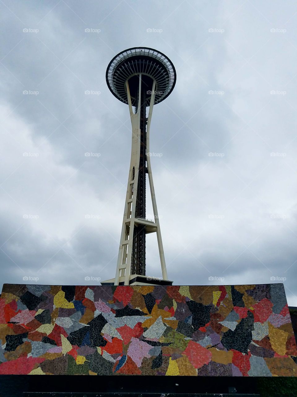 Seattle art and Space Needle