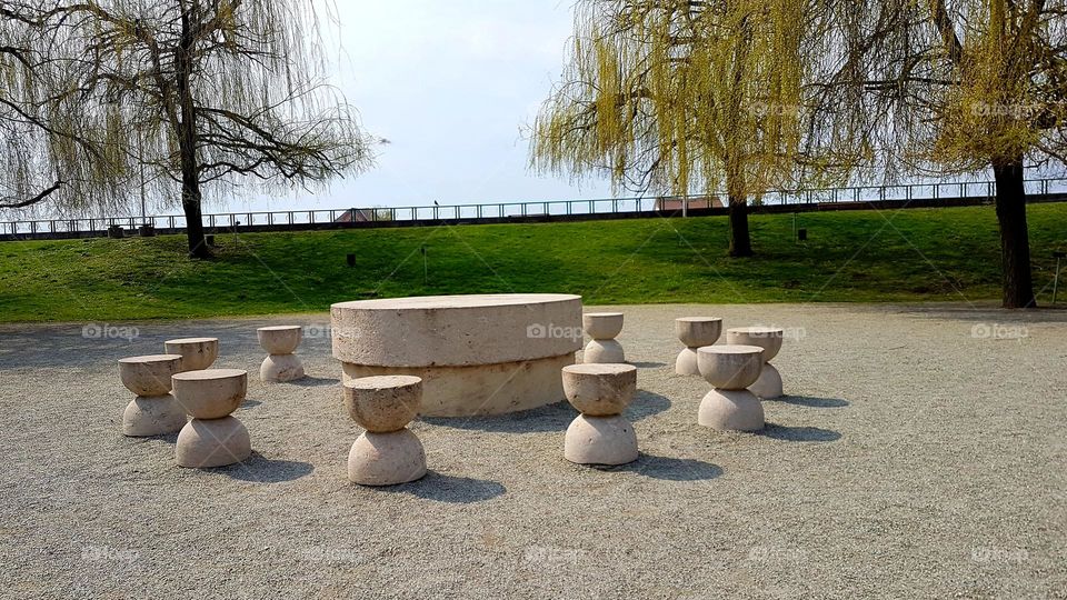 the table of Silence, Targu Jiu, Romania