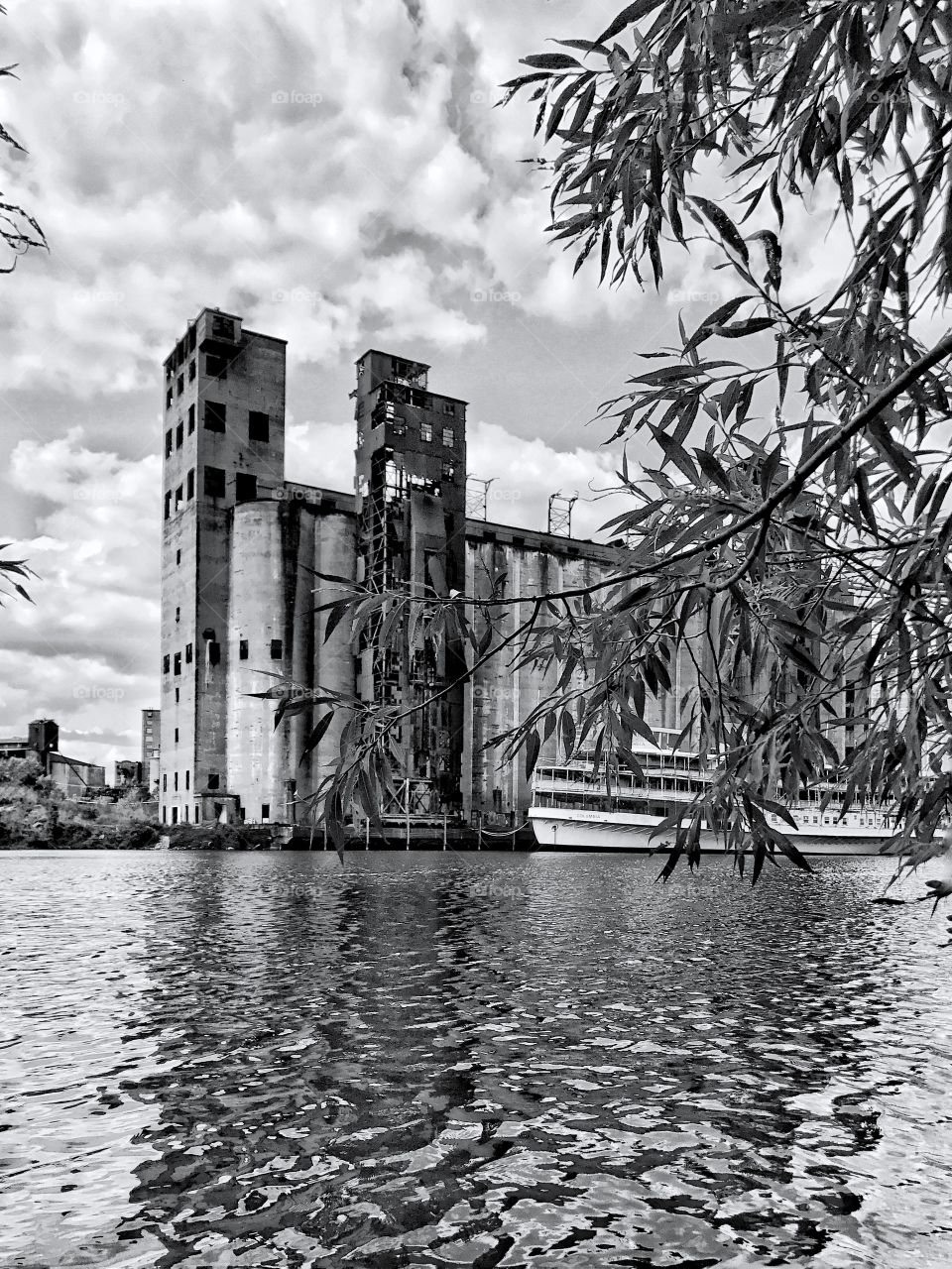 Silos along the buffalo river