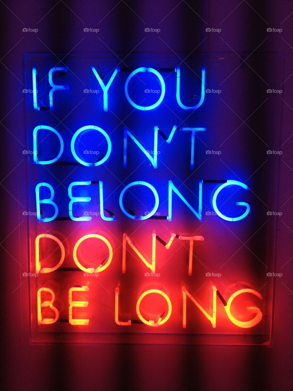 If you don't be long, don't be long