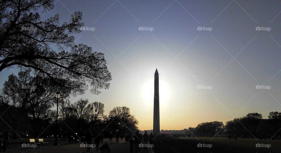 Dusk in DC, Washington Monument, Washington DC, USA