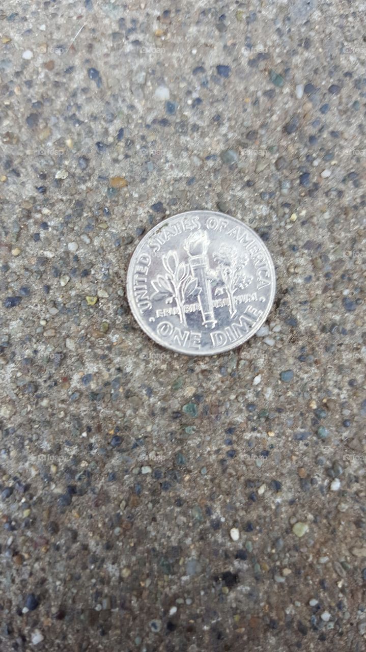 found a dime