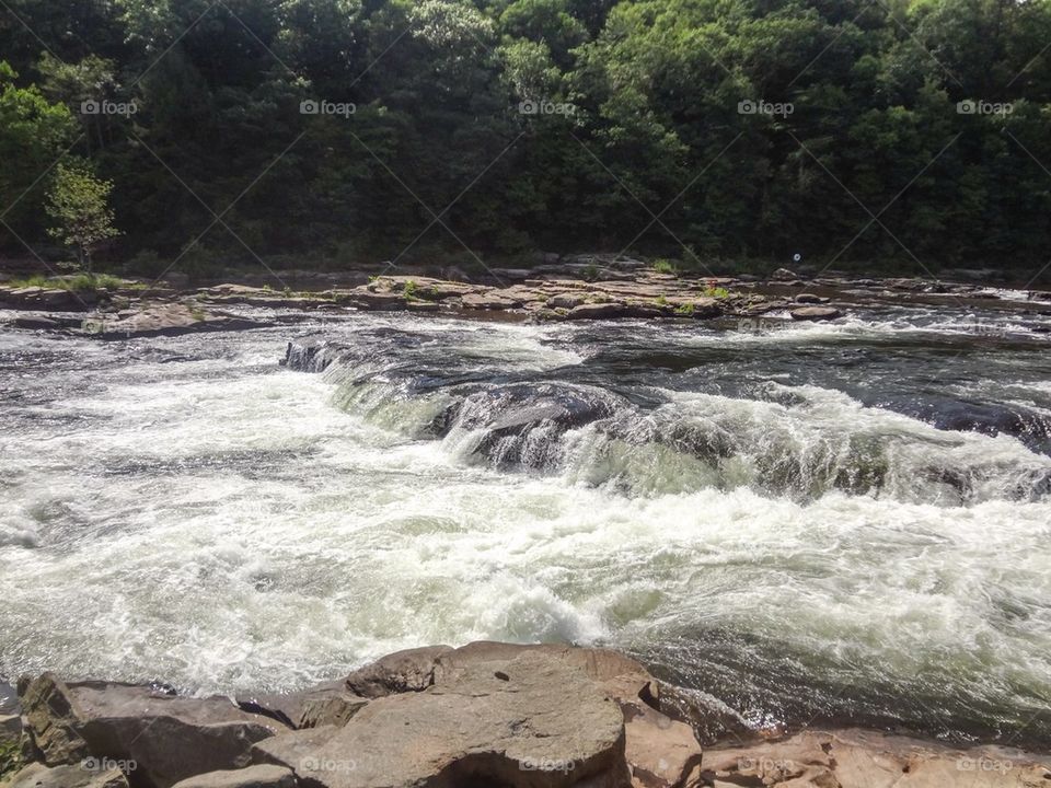 Rapids and rocks