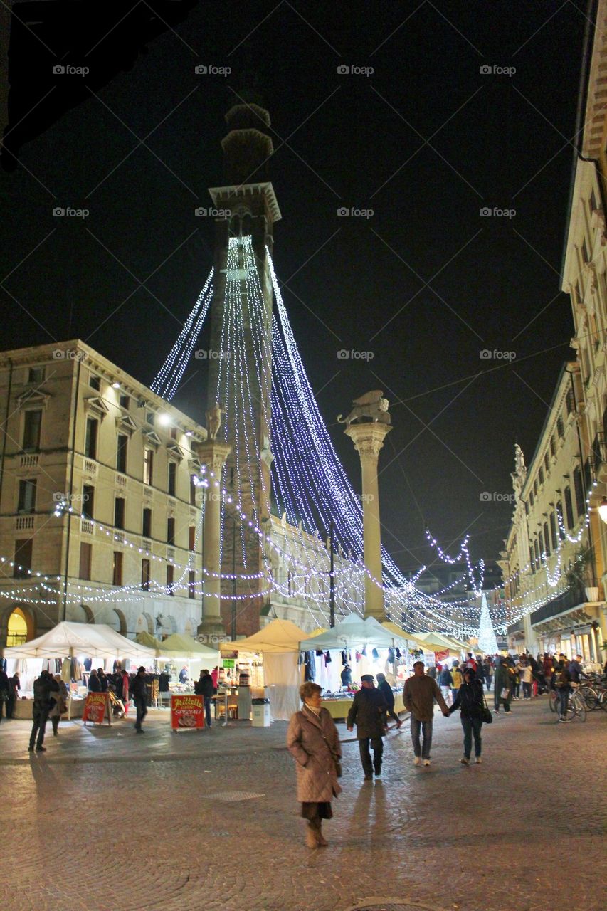 Christmas market, Vicenza, Italy 