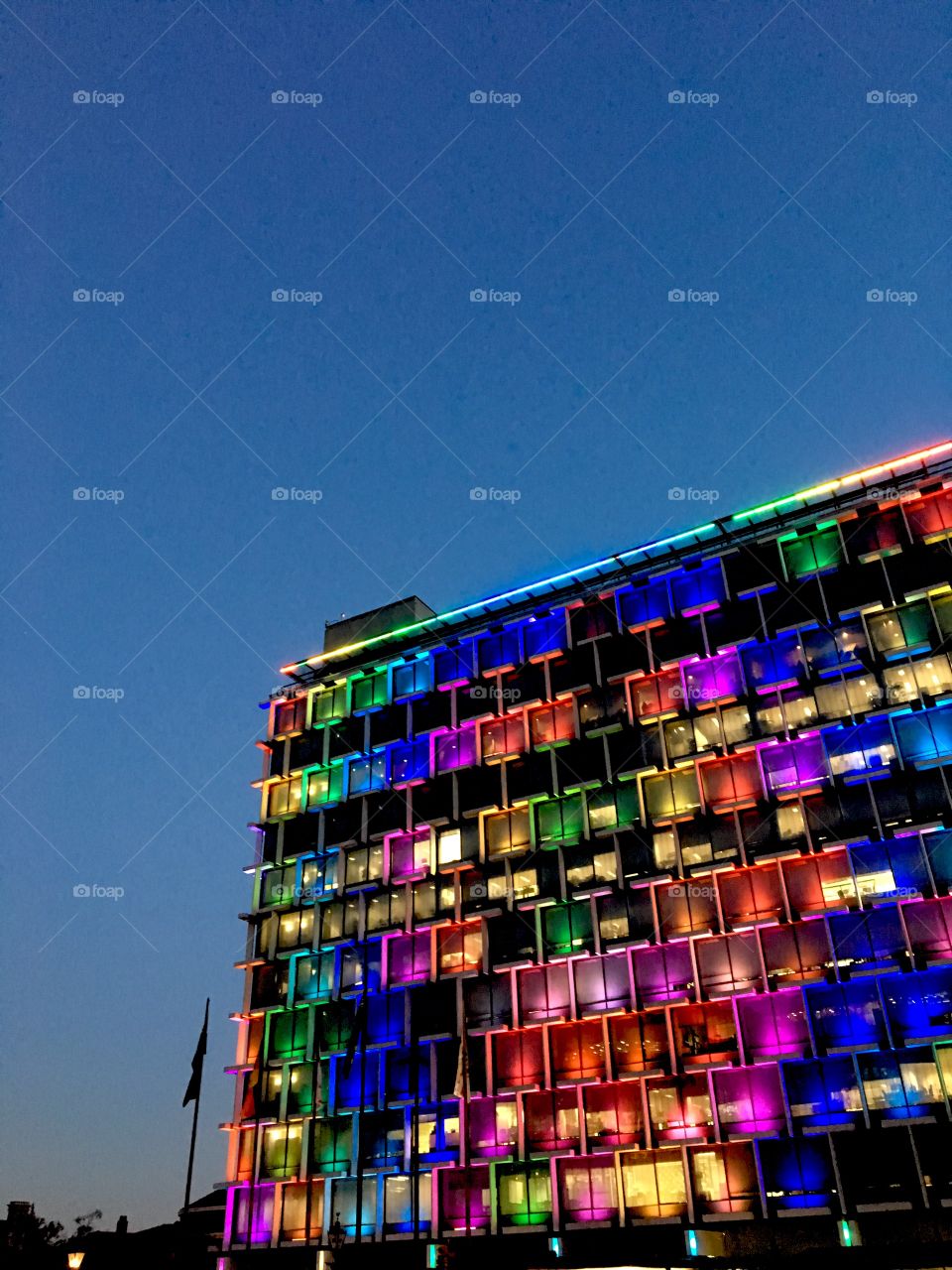 Interesting LED lightning on the building( Council House, Perth, Western Australia).