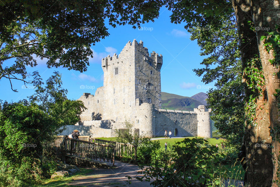 Killarney Castle in Killarney, Ireland.
