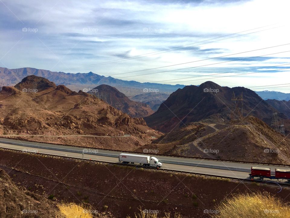 Highway in the desert