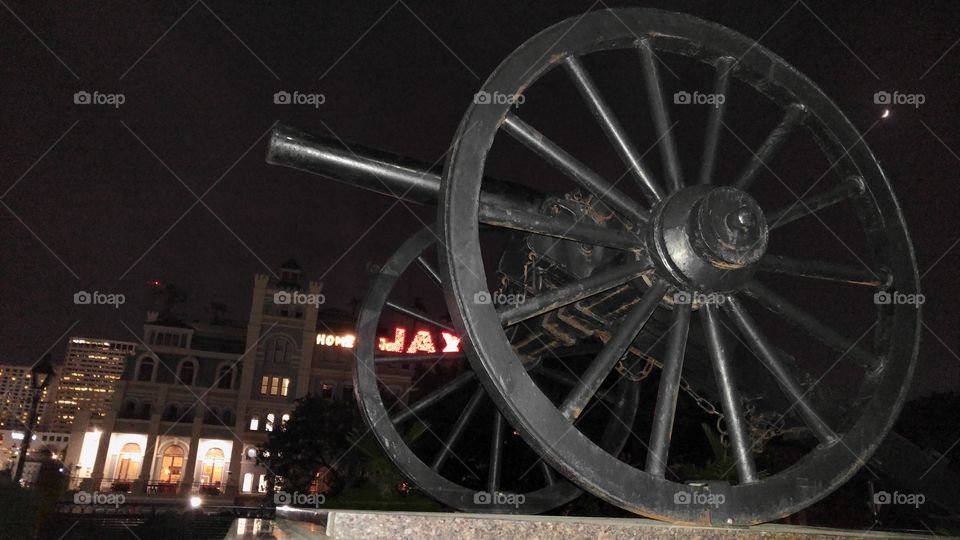 Cannon at Night. Washington Artillery Park, New Orleans, LA