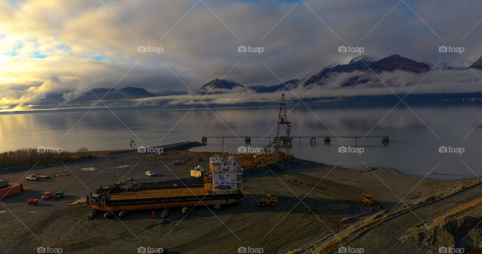 Morning view at work