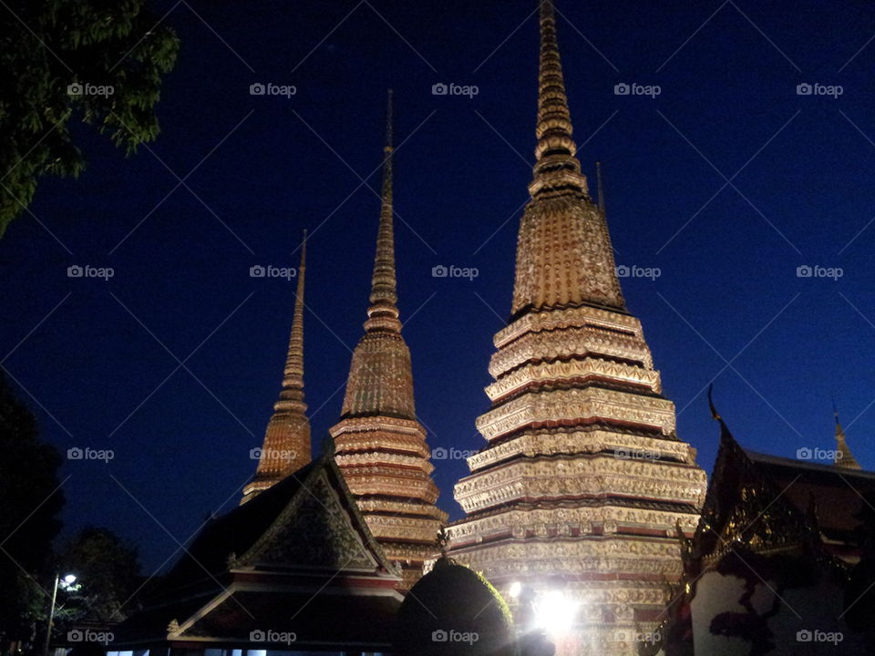 WAT PAO Pagoda in twilight time
