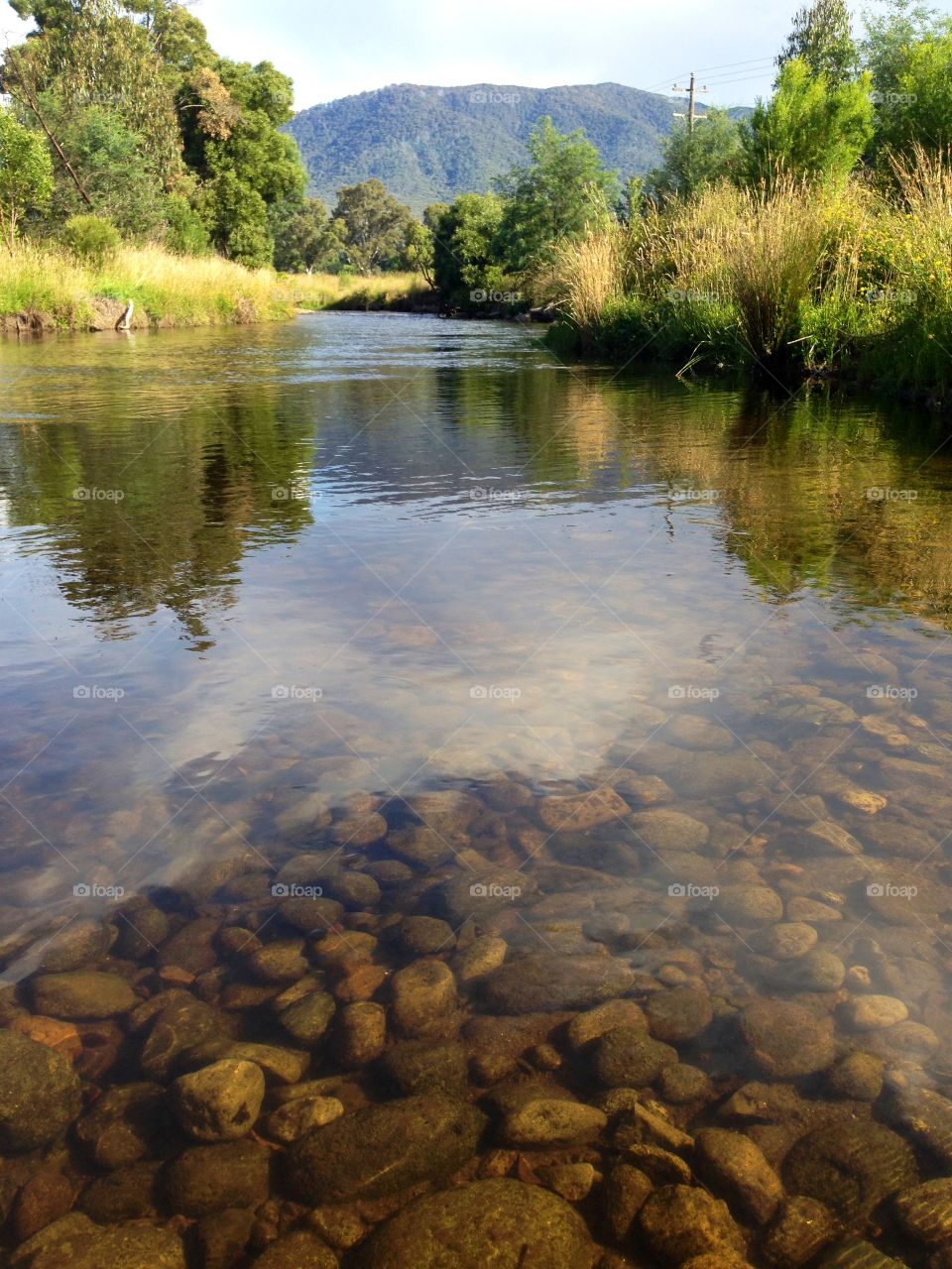 Crystal clear water of the Rubicon River