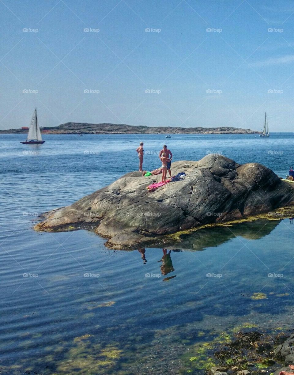 summerday on the west coast archipelago 