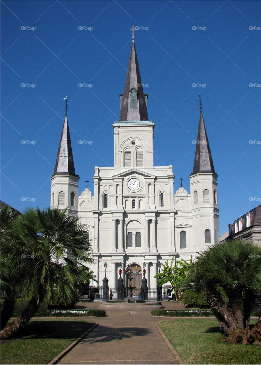 church building st.-louis-cathedral new-orleans by landon