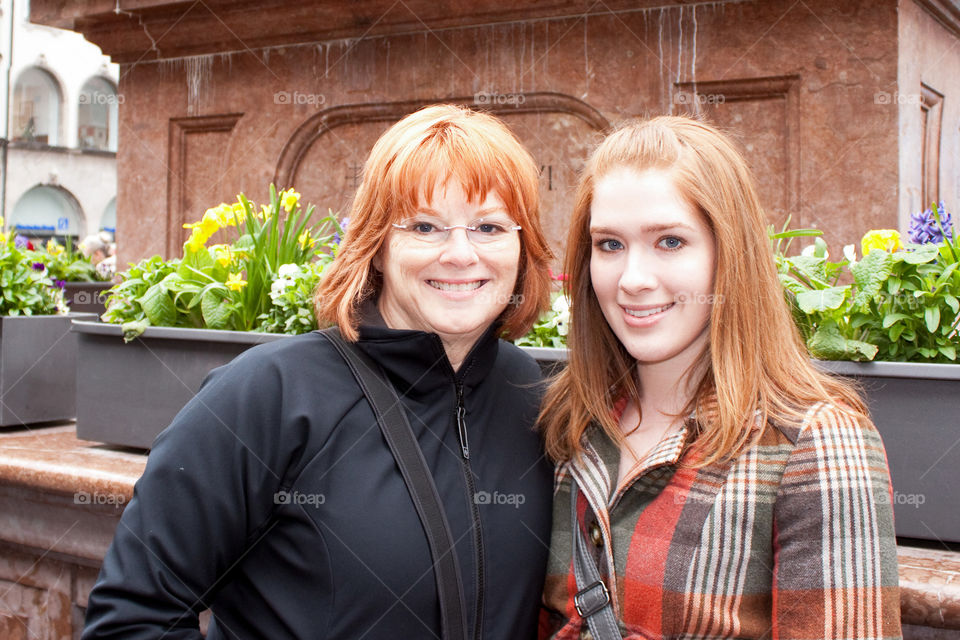 Mom and daughter in Munich