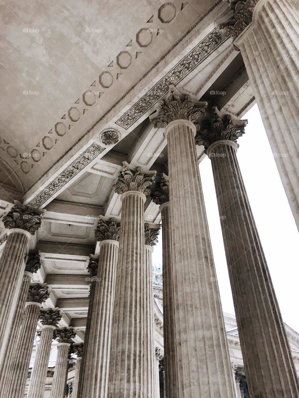 Architecture in Kazan cathedral in Saint-Petersburg 