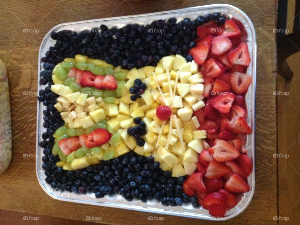 rabbit shaped fruit tray