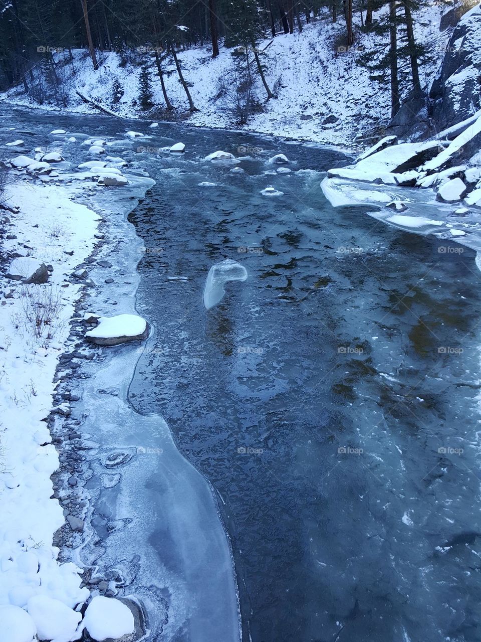 Frozen creek