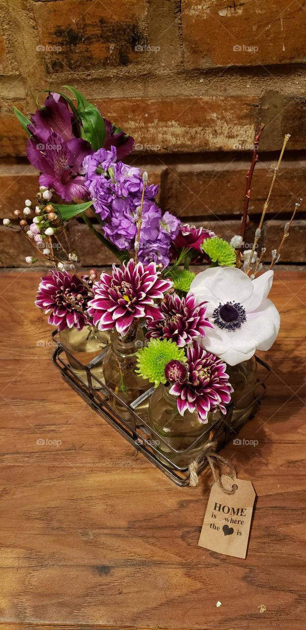 spring flower arrangement