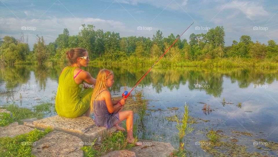 fishing with mom