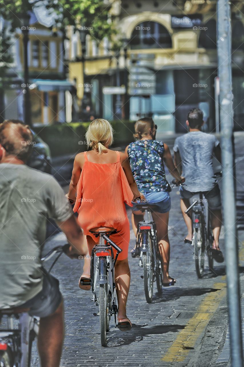 cycling with friends