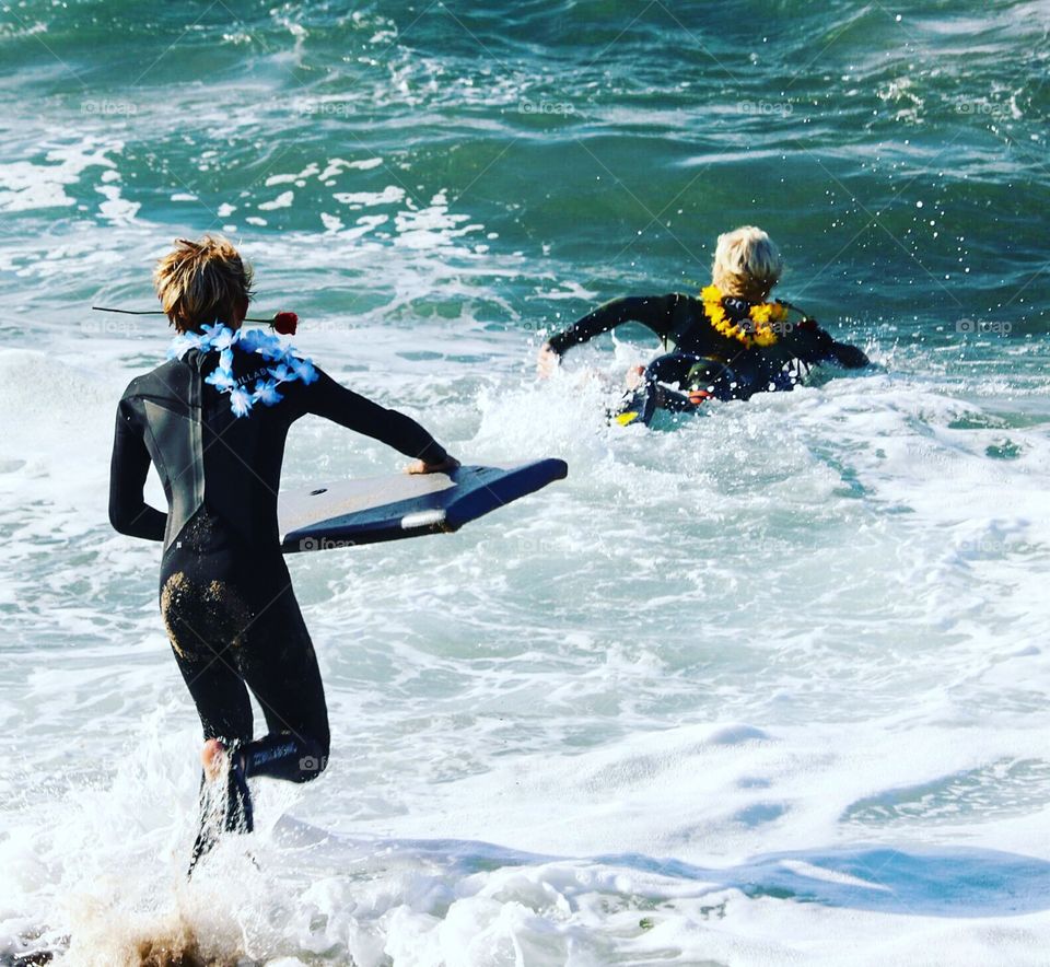 Honoring a surfer/friend that passed away...heading to the "paddle out".