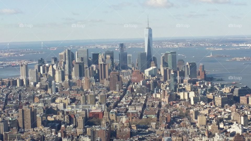 Lower Manhattan skyline