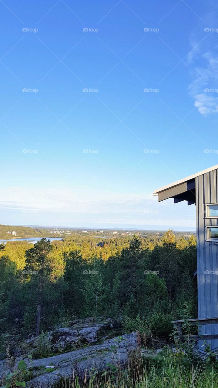 on the top of the Hill