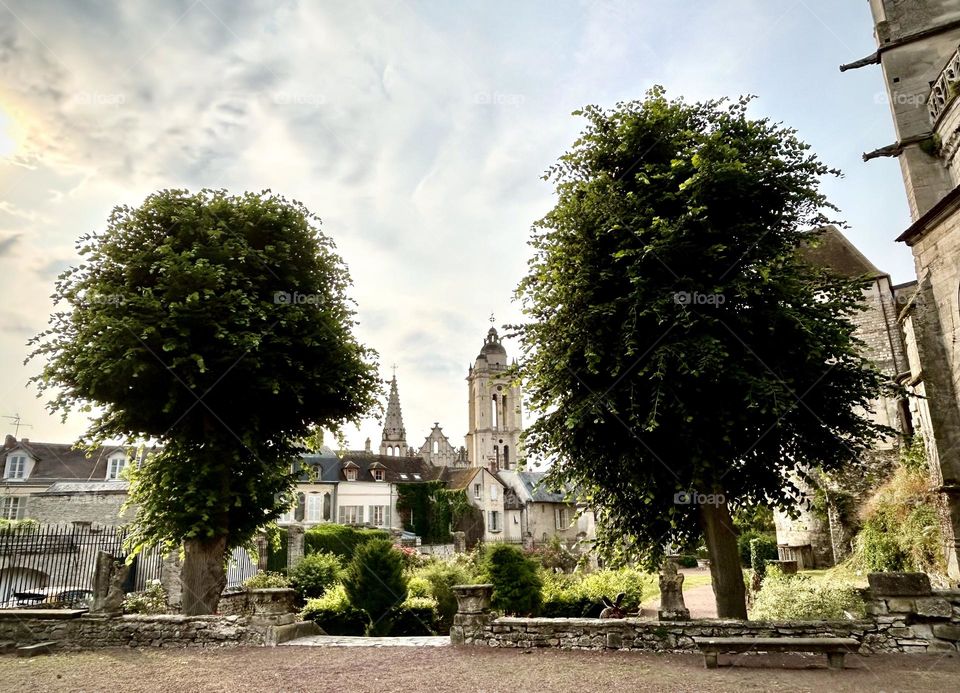 Senlis , cathédrale garden , Junes 2023 . 