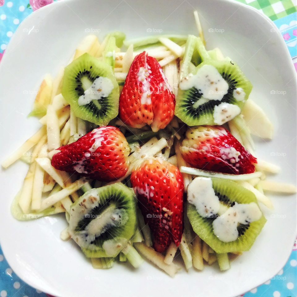 Salad with fruits