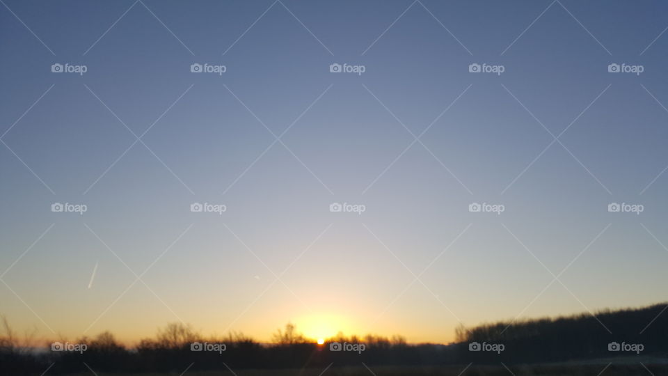Landscape, Sunset, Fog, Sky, Dawn