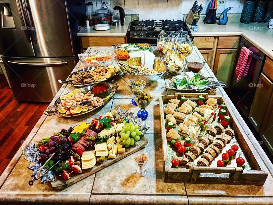 Spread at my uncle's home for a family get together. Amazing. 
