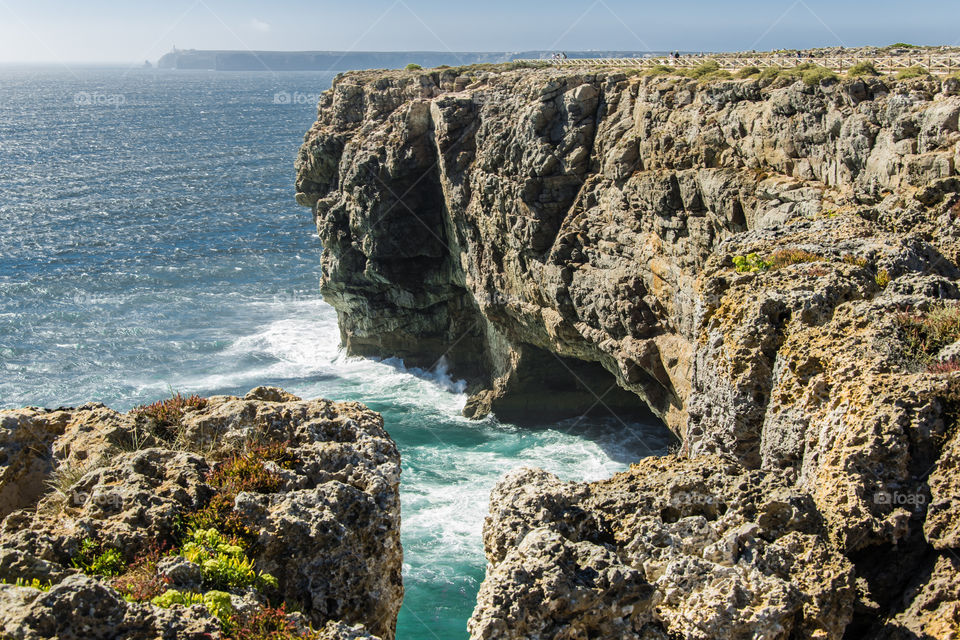 Cliffs at Sagres, Algarve, Portugal
