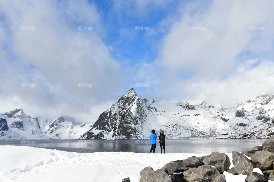 Beautiful winter Lofoten