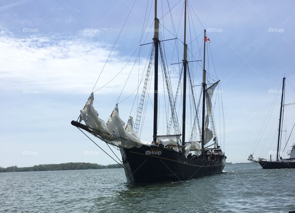 Majestic Ship in Lake Ontario in Canada