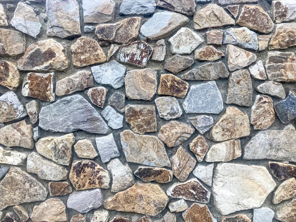 Texture. Savage stone wall