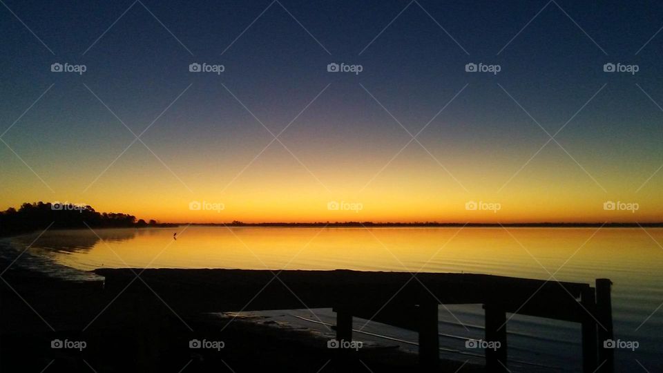 sunrise on the north Florida beach