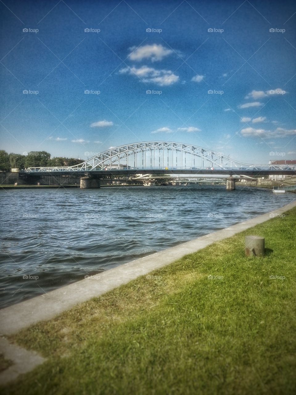 old bridge on the river