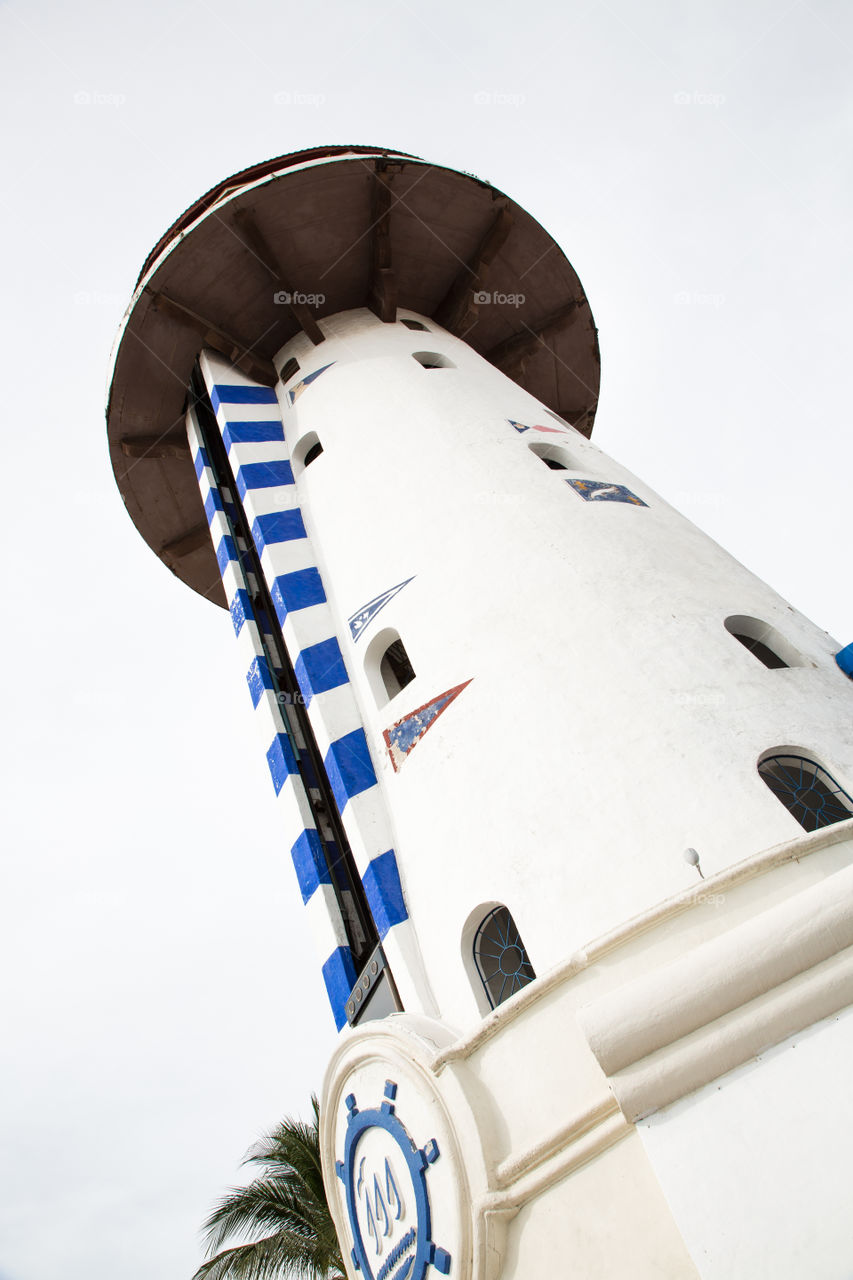 Lighthouse, Puerto Vallarta. This lighthouse overlooks the Puerto Vallarta Marina v