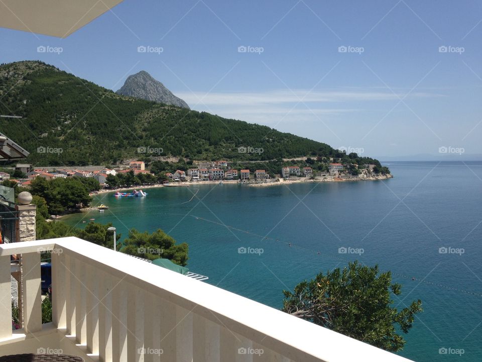 Beautiful view into sea