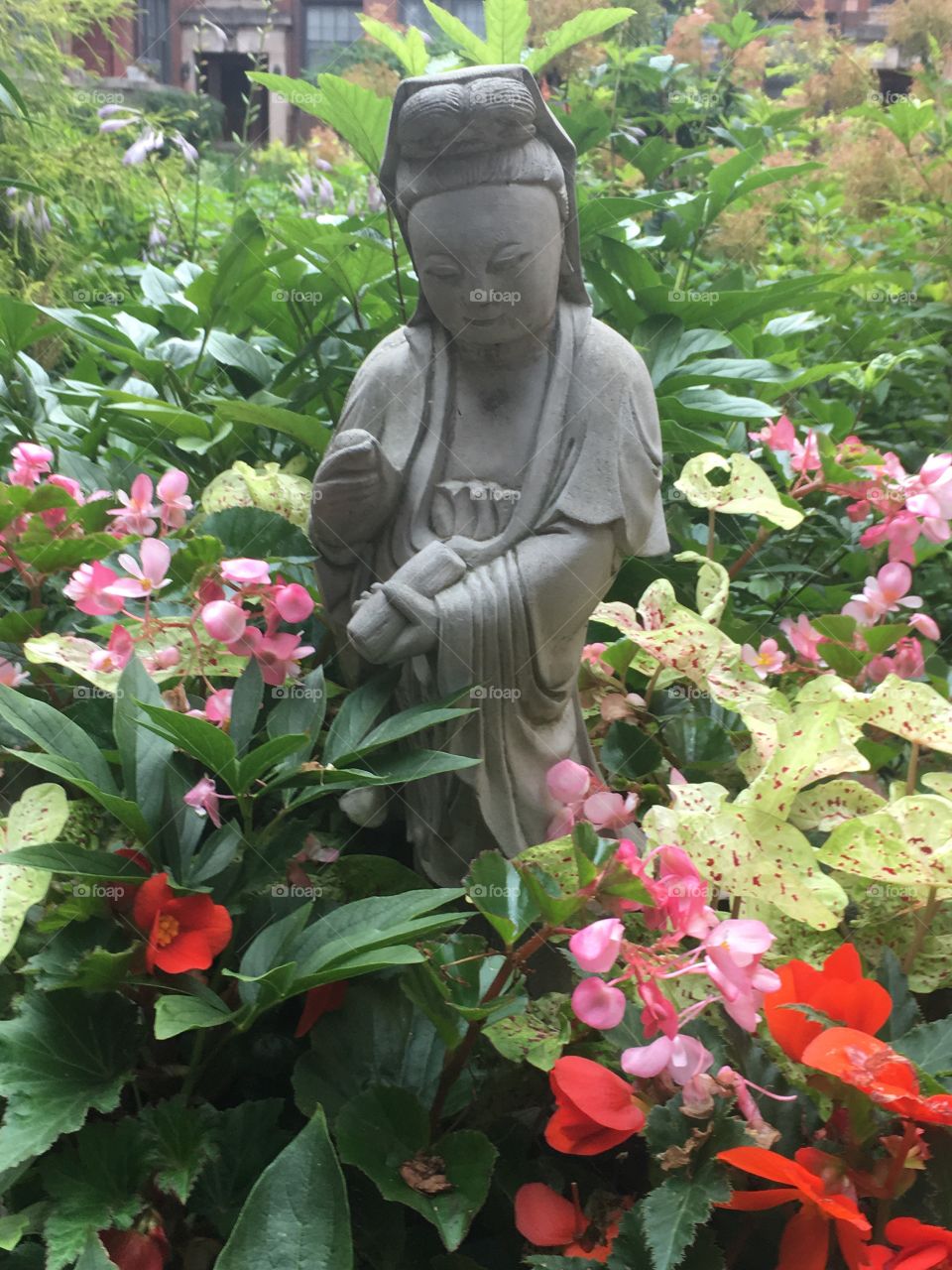 Asian garden sculpture 