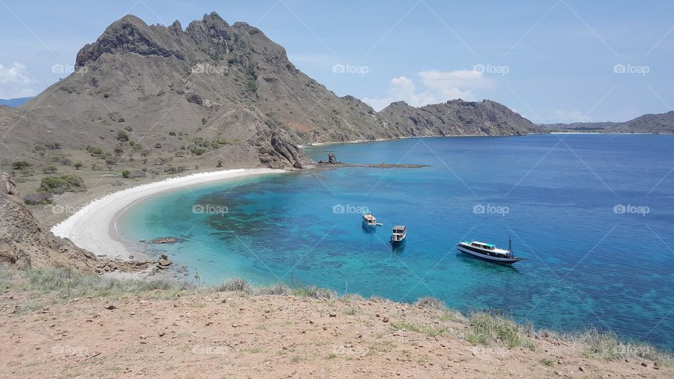 Boats near Padar Island