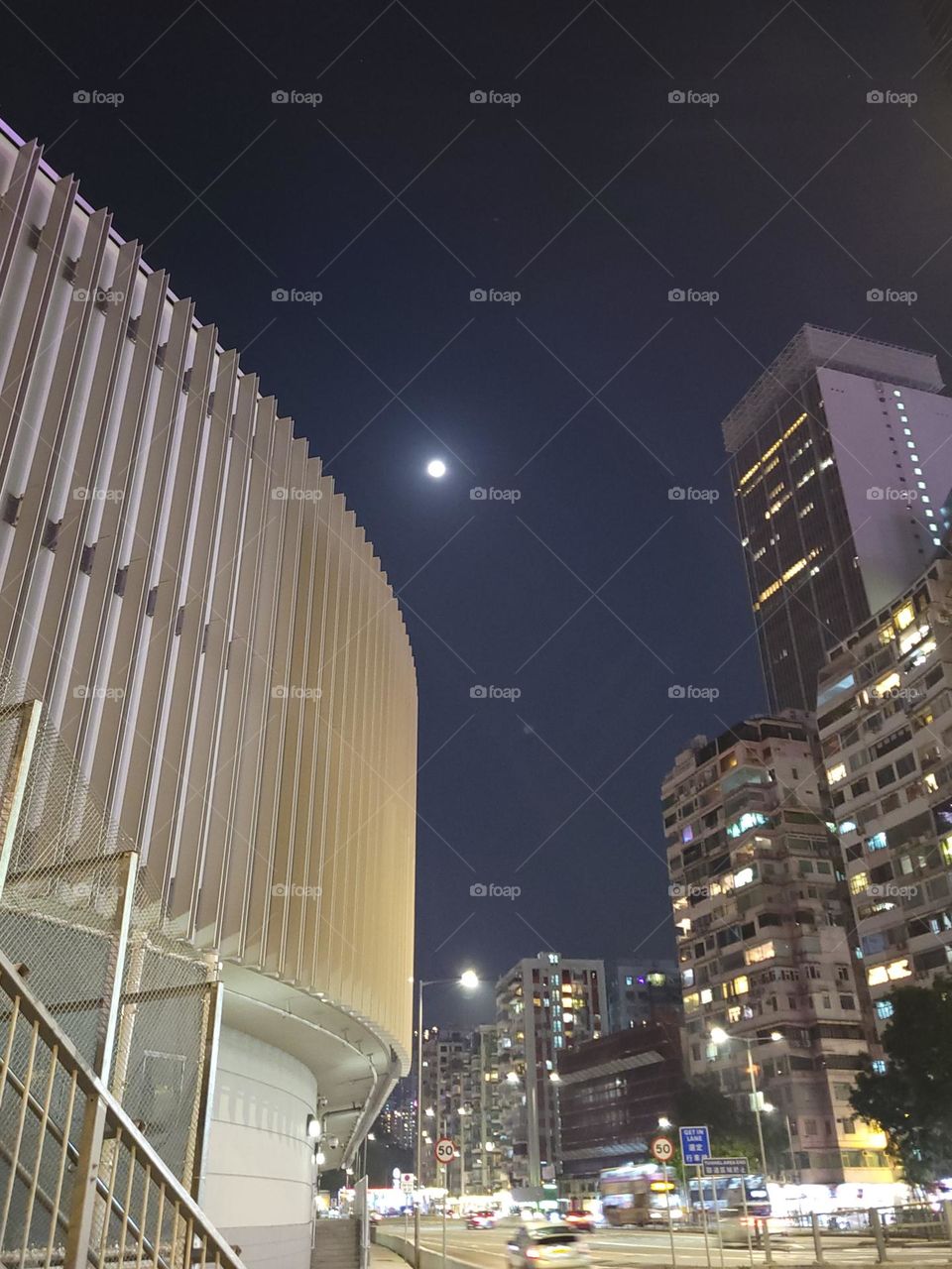 Nightwalk Moon at Causeway Bay Hong Kong