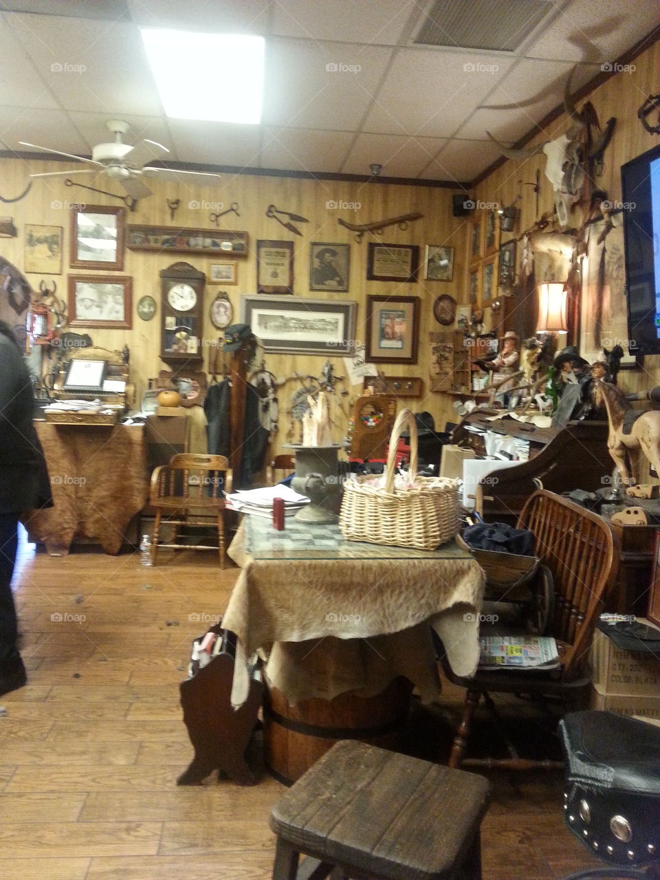 cliff's barber shop. getting my haircut