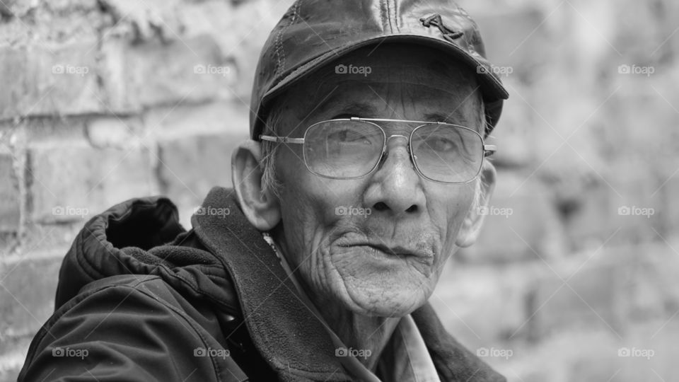 Old man in vietnam