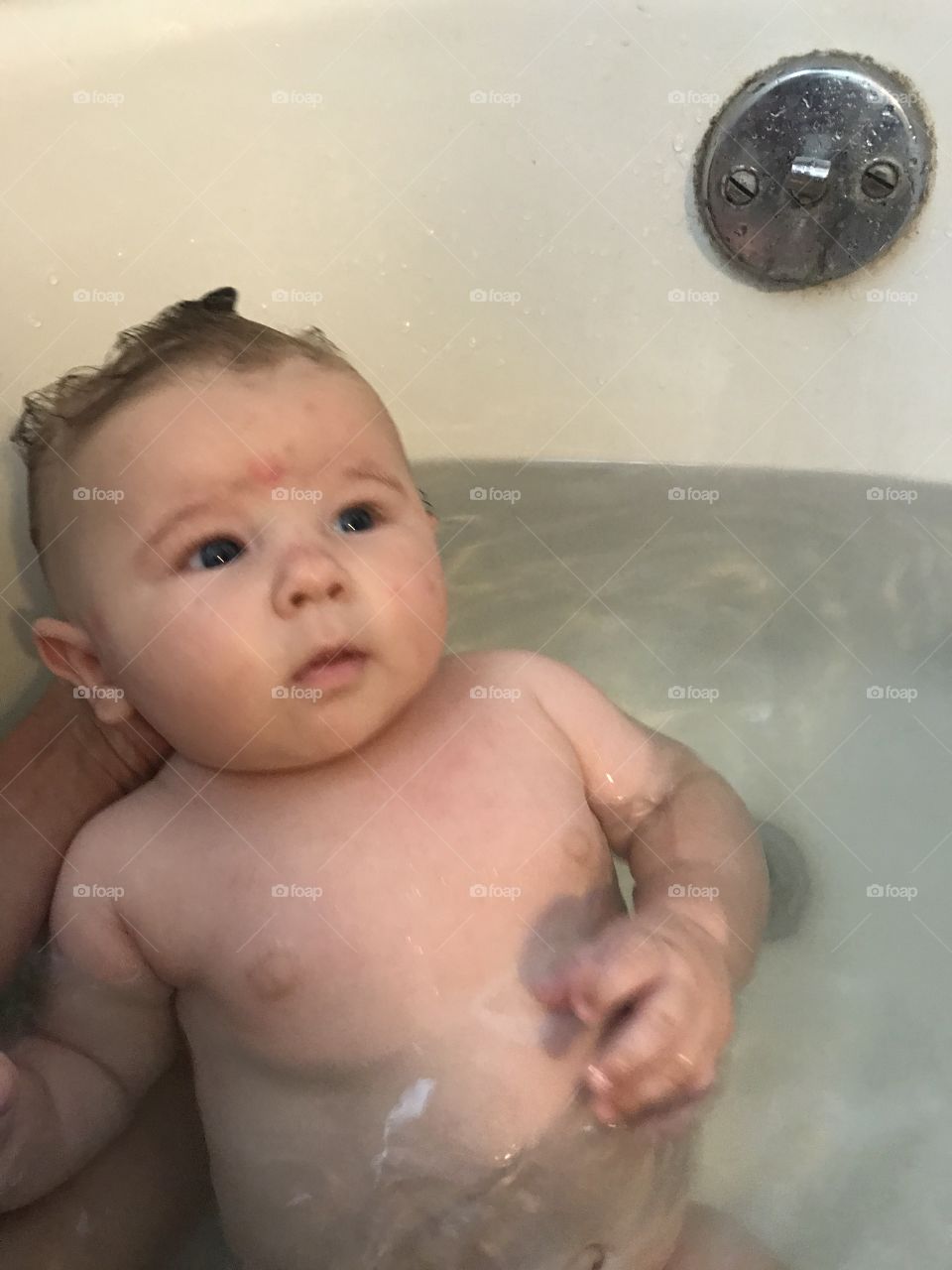 Bath time for baby
