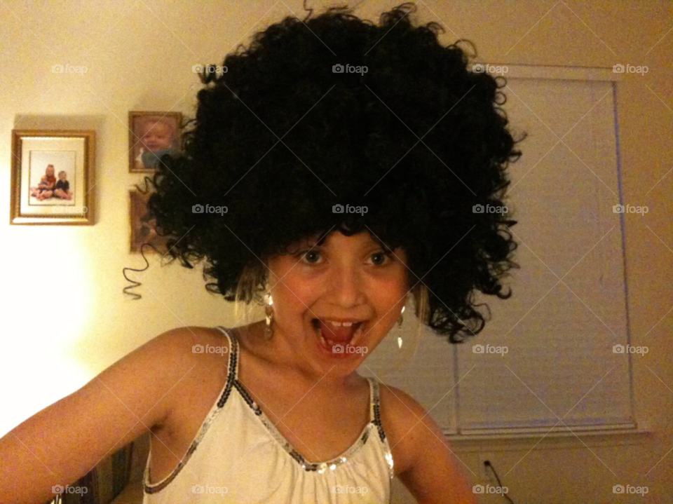 girl black funny afro by indescribable