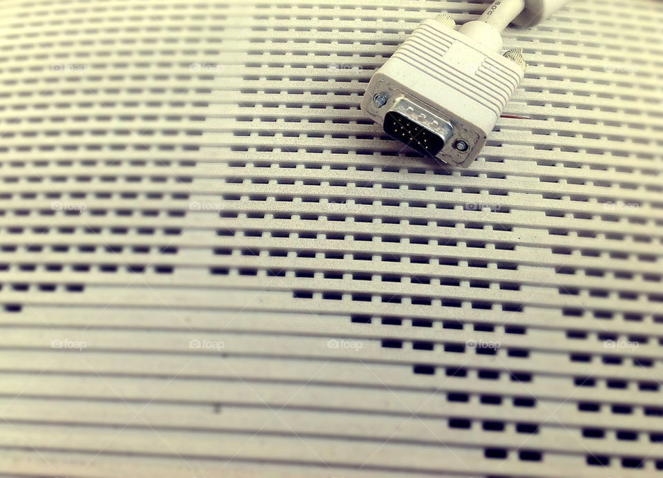 cable old monitor vga by lexlebeur